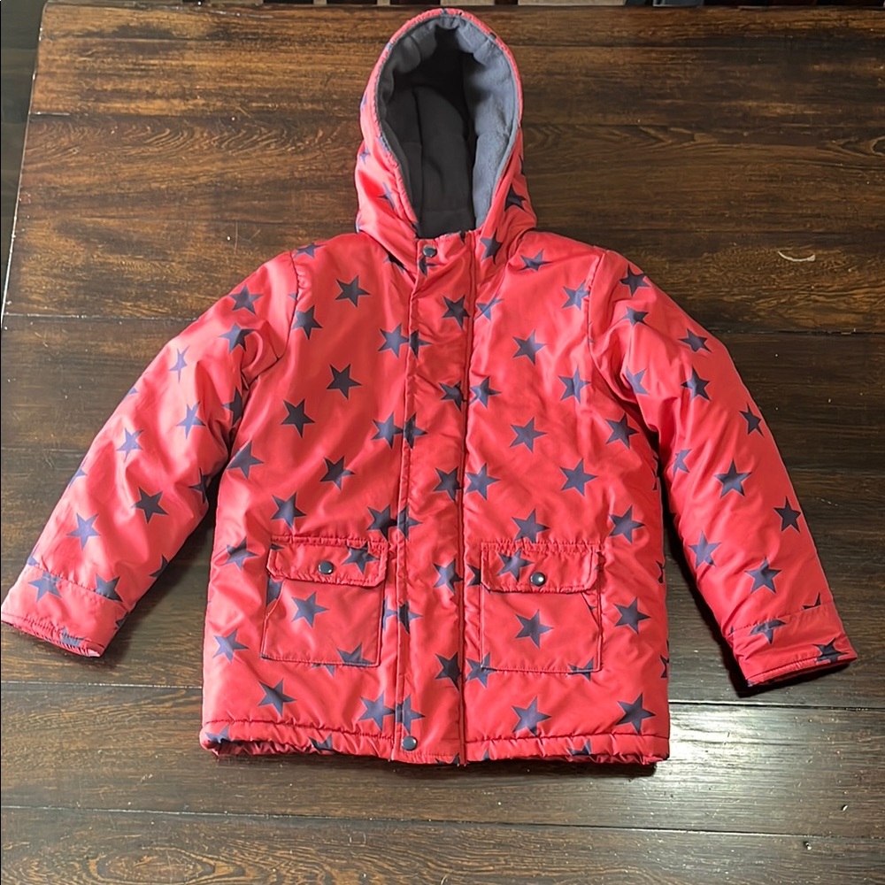 Wippette Red and Blue Star ⭐️ Puffer Jacket with Hood